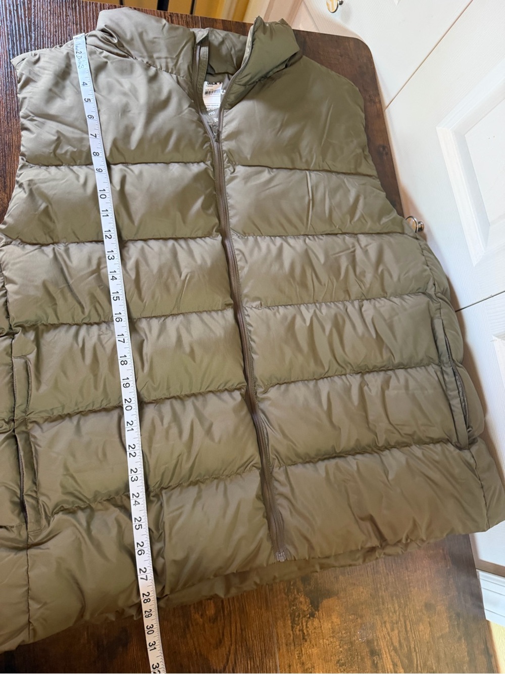 tentree Men's PrimaLoft Insulated Puffer Vest Olive Green Waterproof 2XL NWT - Picture 2 of 10